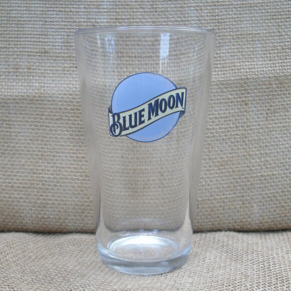 Blue Moon Beer Logo 16 oz Glass - Picture 1 of 12